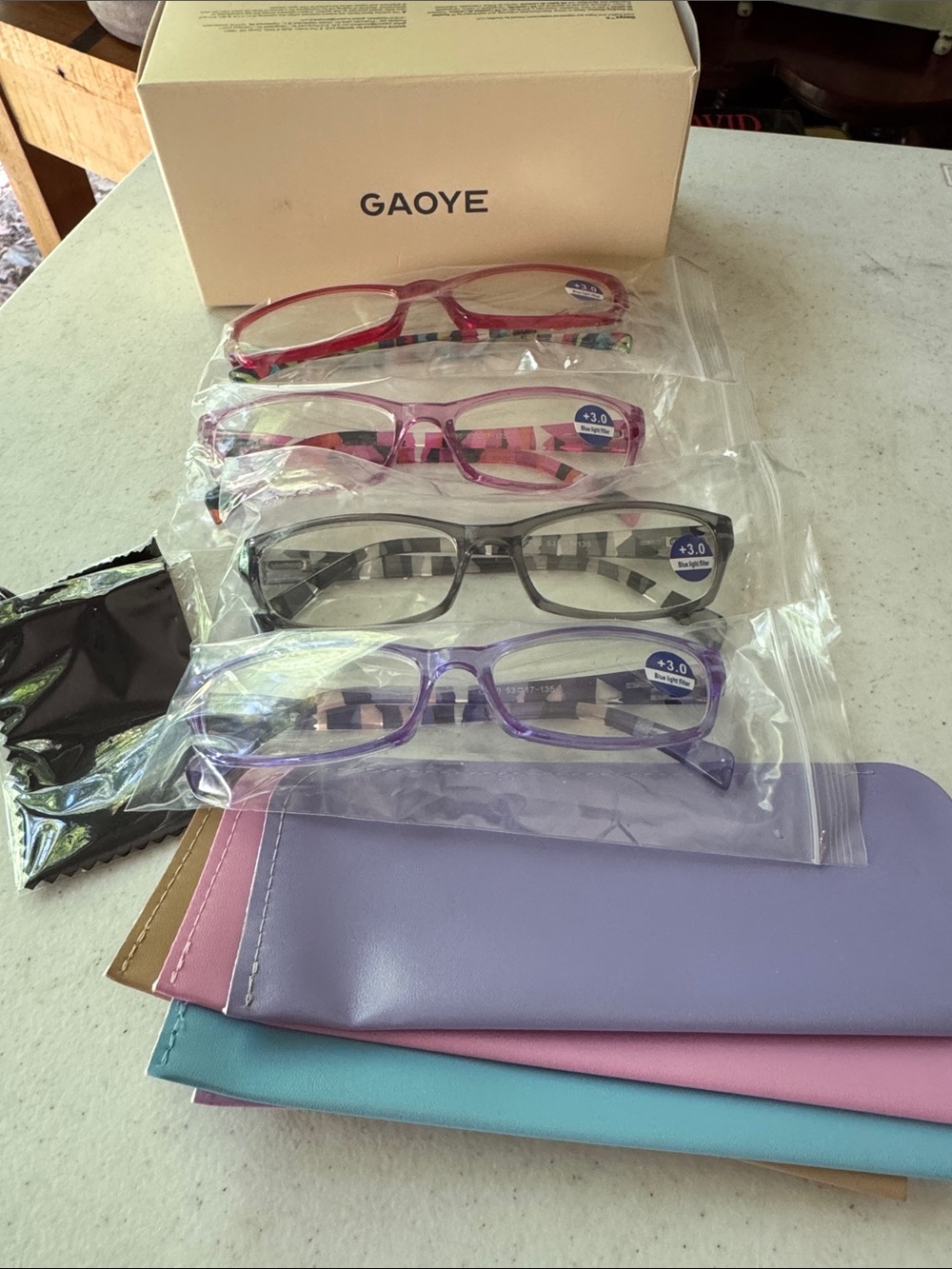 Women’s Reading Glasses Pack - Multicolor (Red, Pink, Black, Purple)- NWT
